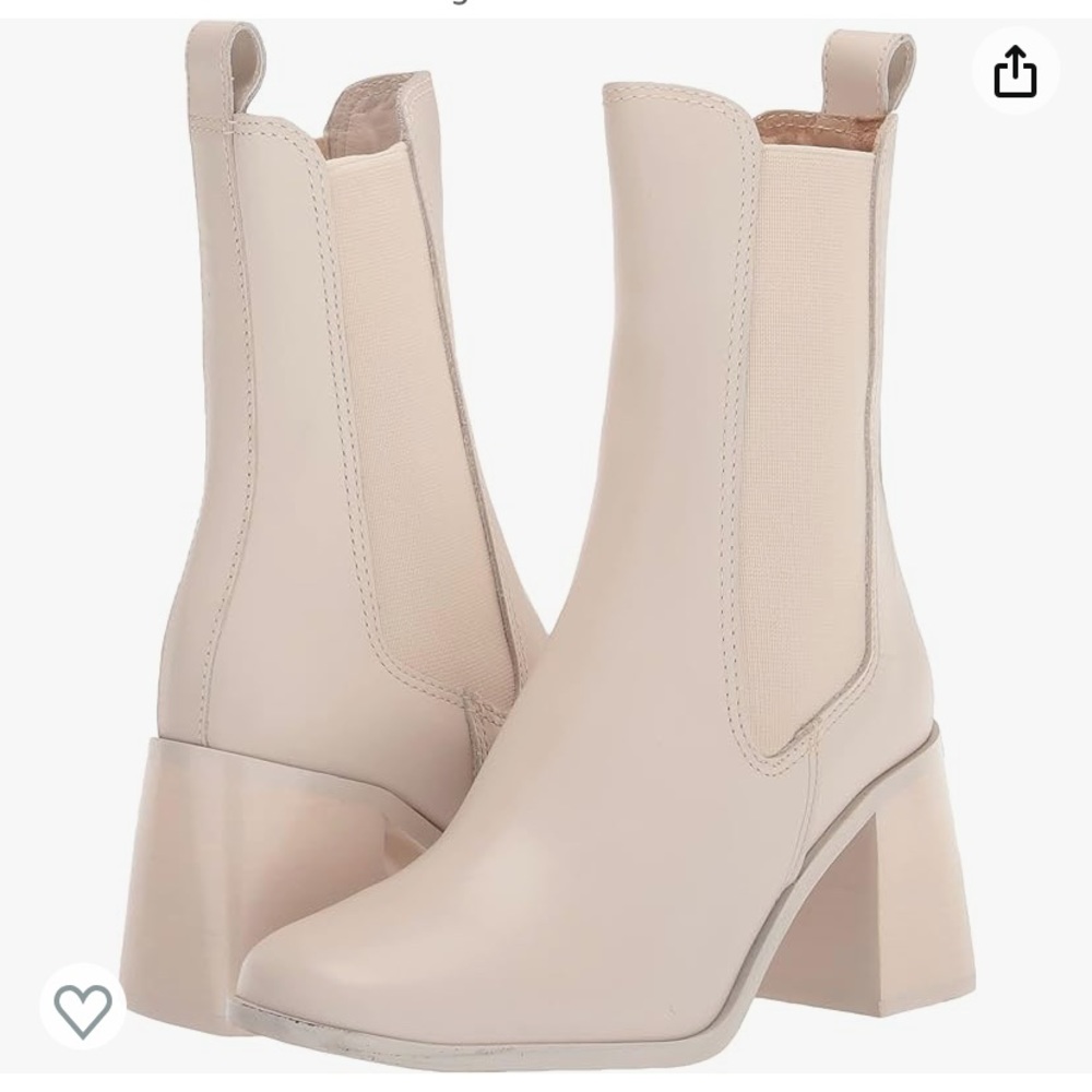 🆕 NWOT Steve Madden Argent boots size 9.5 cream